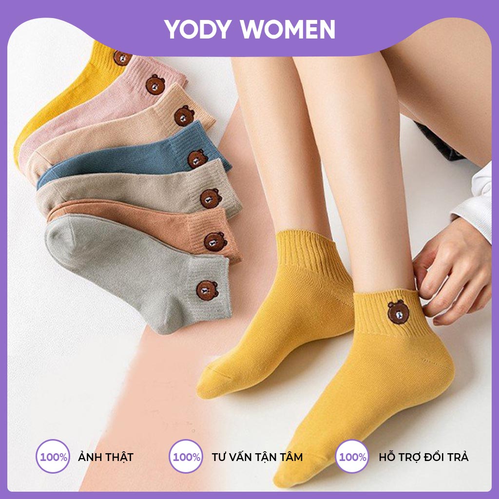 [Combo 10 kèm túi + FREESHIP] đôi tất gấu hot trend cho bạn nữ