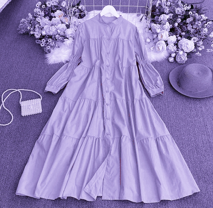 (Winter Season) Trending Panel Style Long Cotton Frock for Winter by Dealistaan. 