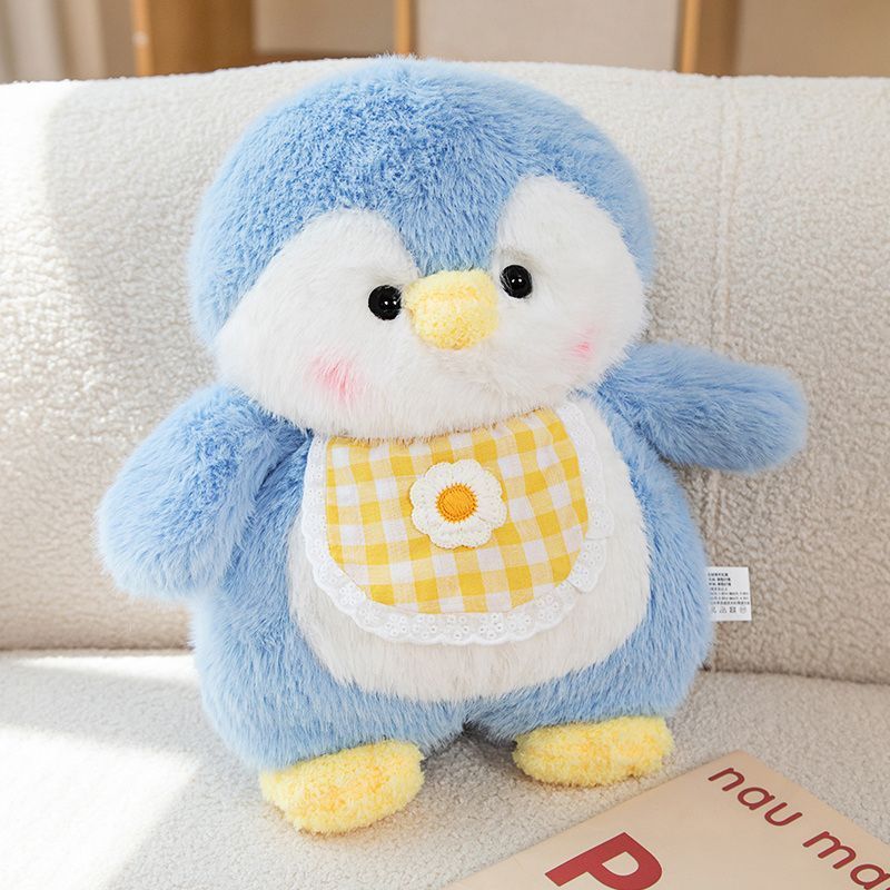 Búp bê chim cánh cụt nhỏ dễ thương Gối ngủ đồ chơi sang trọng cô gái vải búp bê Yếm chim cánh cụt sang trọng búp bê