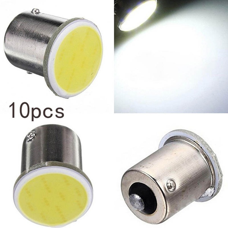 10/1pcs 1156  COB 12LED BA15S Led turn signal Car Interior Light Natuo