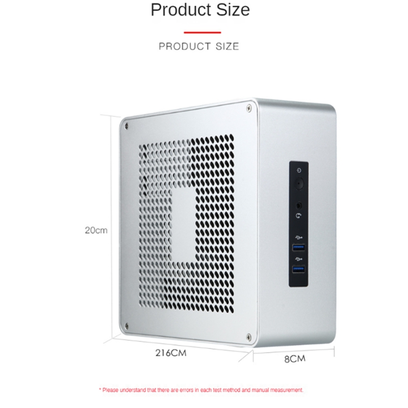 Mini ITX Computer Case HTPC Host Chassis USB3.0 ITX Enclosure Industrial Control Chassis for Office Business