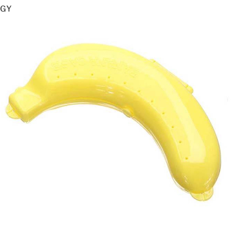 GY Cute 3 Colors Fruit Banana Protector Box Holder Case Lunch Container Storage