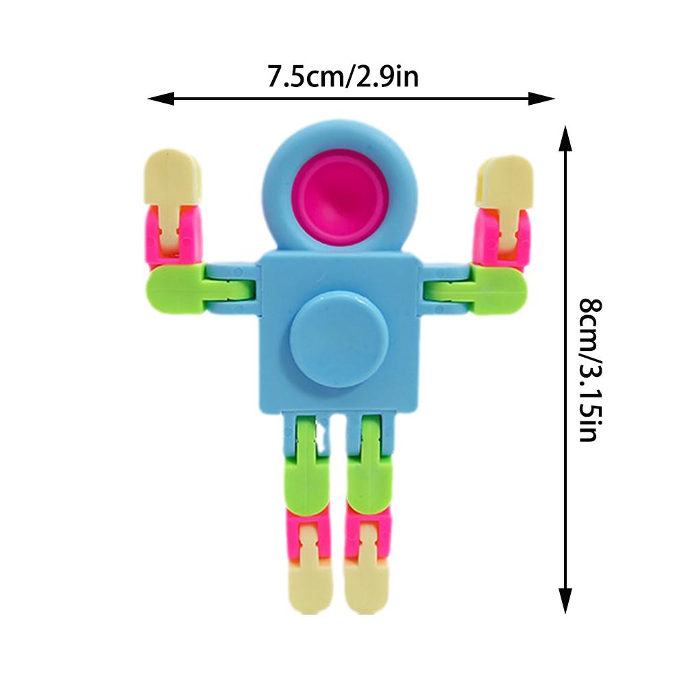 Astronaut Chain Fidget Spinner Transformer Blocks Mechanical Gyro Fat Brain Decompression Toy