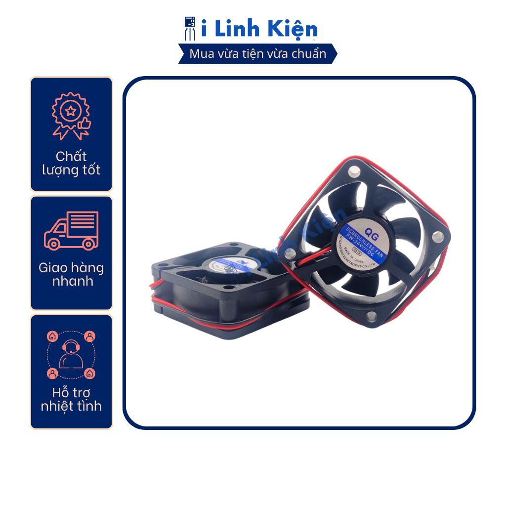 Quạt tản nhiệt 24V đầy đủ các kích thước