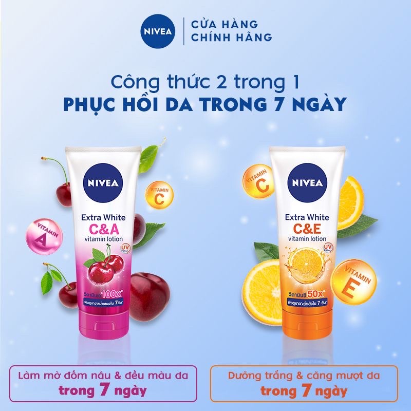SỮA DƯỠNG THỂ Nivea Extra white