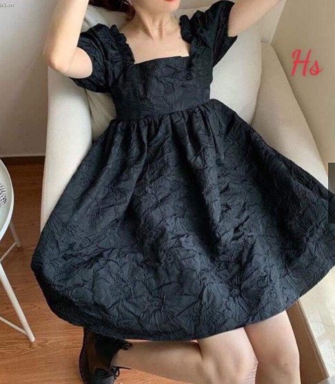 Váy xốp buộc nơ lưng HSU1