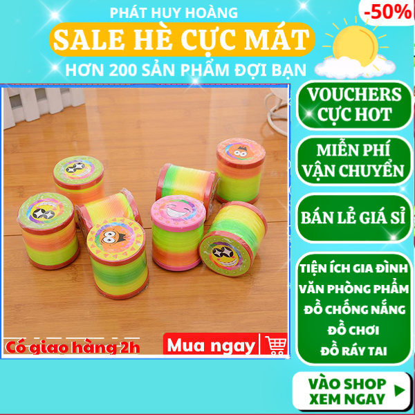 Lò xo cầu vồng loại lớn cực đẹp giá rẻ ✓lò xo cầu vồng ✓lò xo đồ chơi ✓ Phát Huy Hoàng