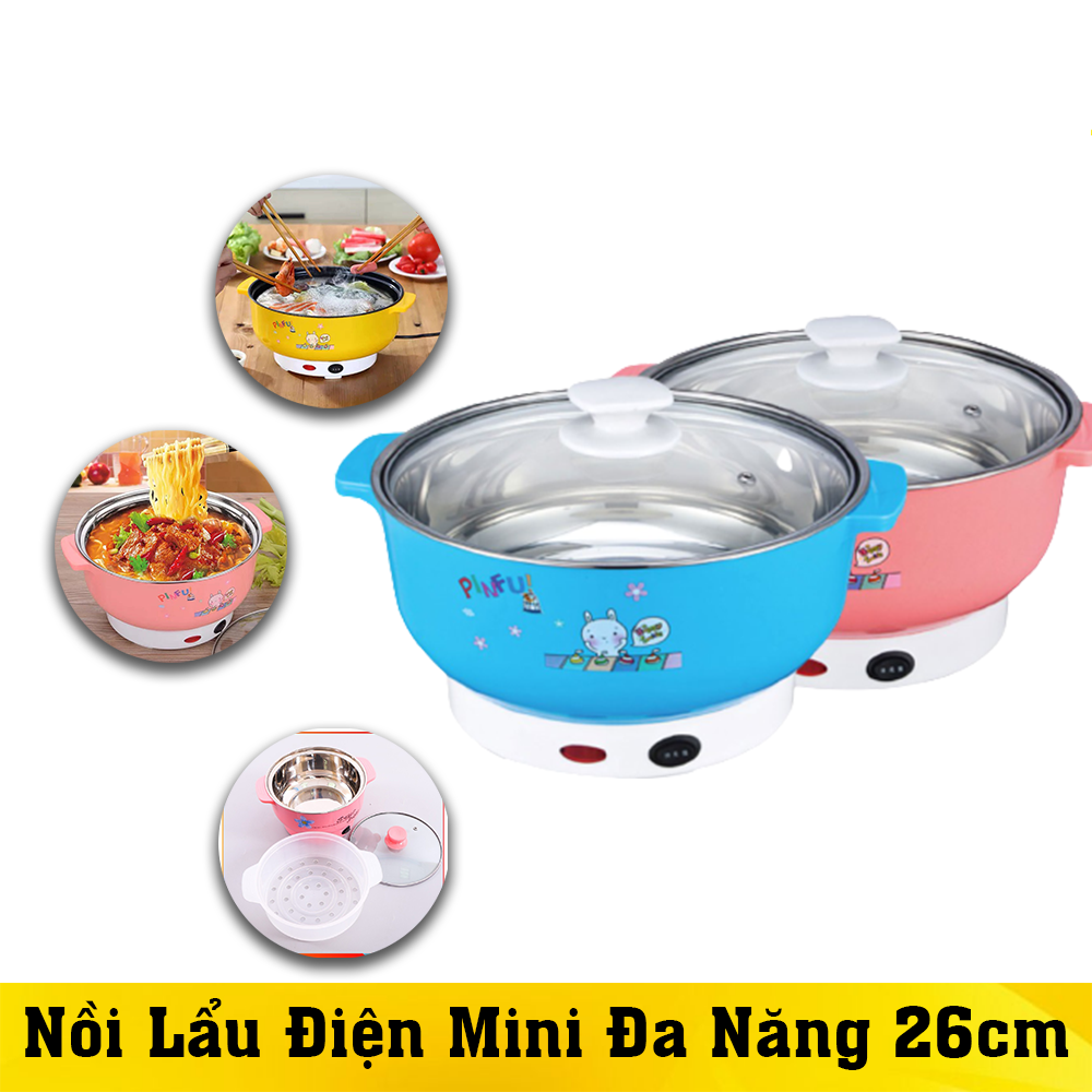 NỒI LẨU ĐIỆN MINI 26CM (Mầu ngẫu nhiên)
