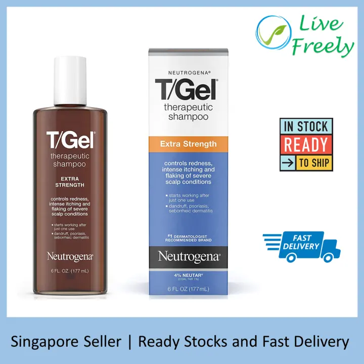 Neutrogena T Gel Extra Strength Therapeutic Shampoo With 1 Coal Tar Anti Dandruff Treatment For Long Lasting Relief Of Itchy Flaky Scalp Due To Psoriasis Seborrheic Dermatitis 177ml T Gel Lazada Singapore