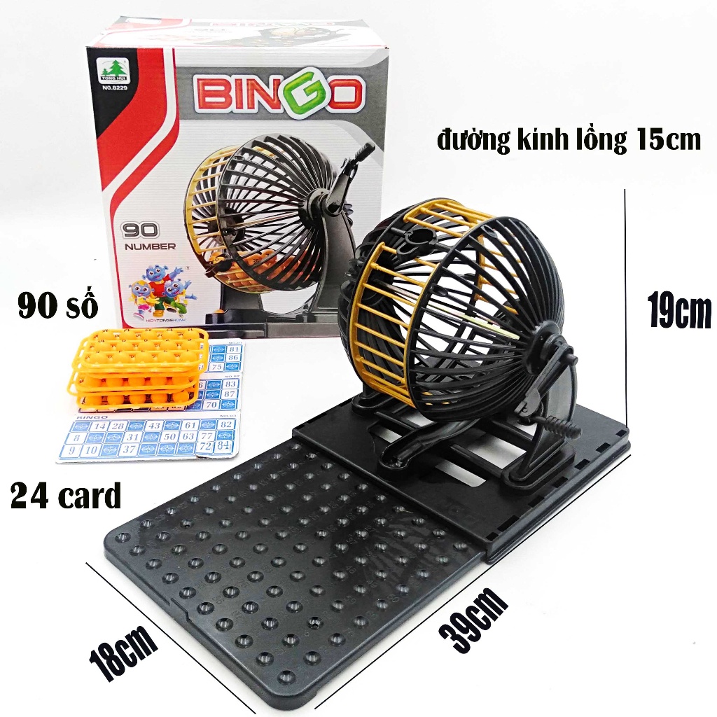 Lô tô loto bingo neo lớn 90 số,75 số - đồ chơi hot