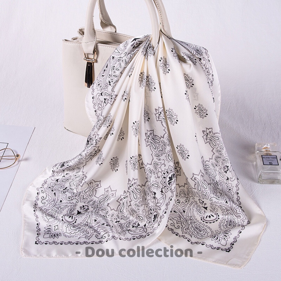 Khăn Bandana Lụa (Khăn Turban) Làm Áo Bikini Chât Liệu Chiffon - 70x70cm - Mã B005