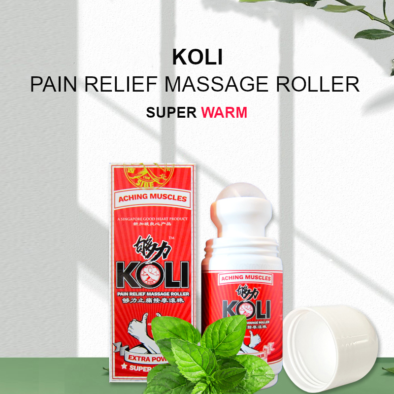 KOLI SUPER WARM PAIN RELIEF MASSAGE ROLLER MUSCLE ACHING STIFF NECK BACKACHE MUSCLE INJURY