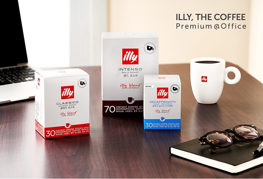 [Illy] Illy Regular Size Coffee Packets, Box of 30 Packs/ Illy Instant Stick Coffee Regular 30 Packs
