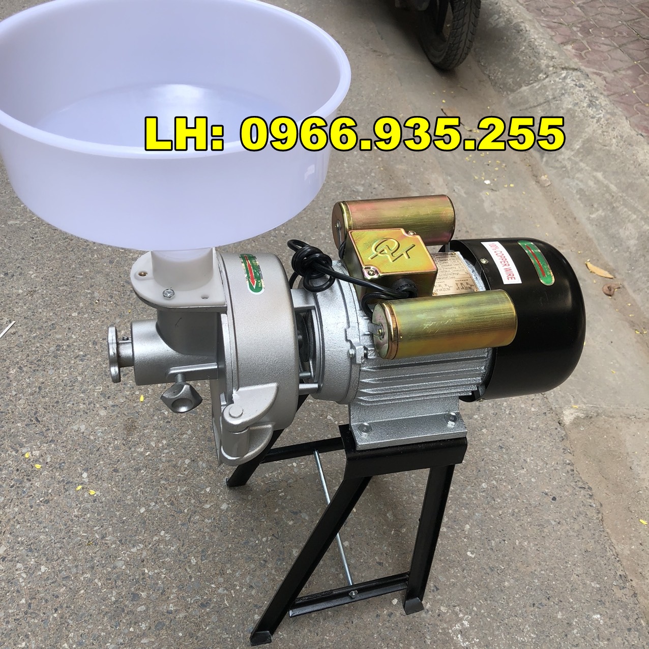 Máy xay gạo nước - máy nghiền bột nước làm bánh với moto 100% dây đồng