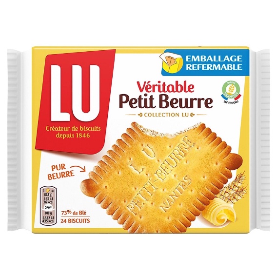 Bánh quy bơ pháp lu veritable petit beurre gói 200g