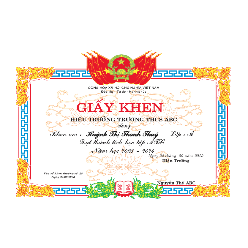 In giấy khen giấy chứng nhận theo số lượng lớn cho 5000đ/1tờ