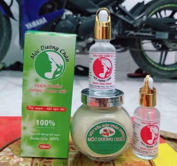 Combo dưỡng da Mộc Dương Châu - Serum dưỡng da và Bột rửa mặt 30ml