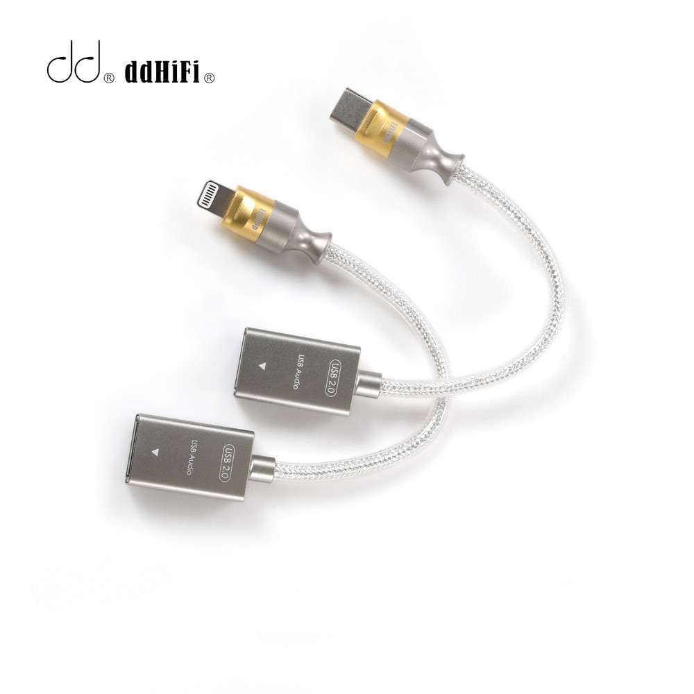 DD DdHiFi TC07F/MFi07F USB-C To USB-A OTG Decoding Cable USB 2.0 for Flash Disk, Keyboard,USB Player