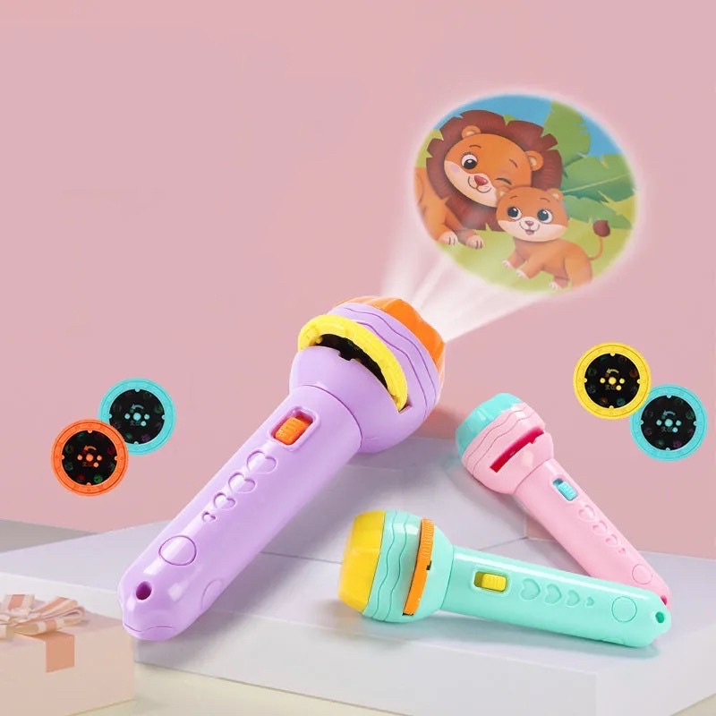 Đèn pin chiếu hình cho bé 24 hình động vật sắc nét
