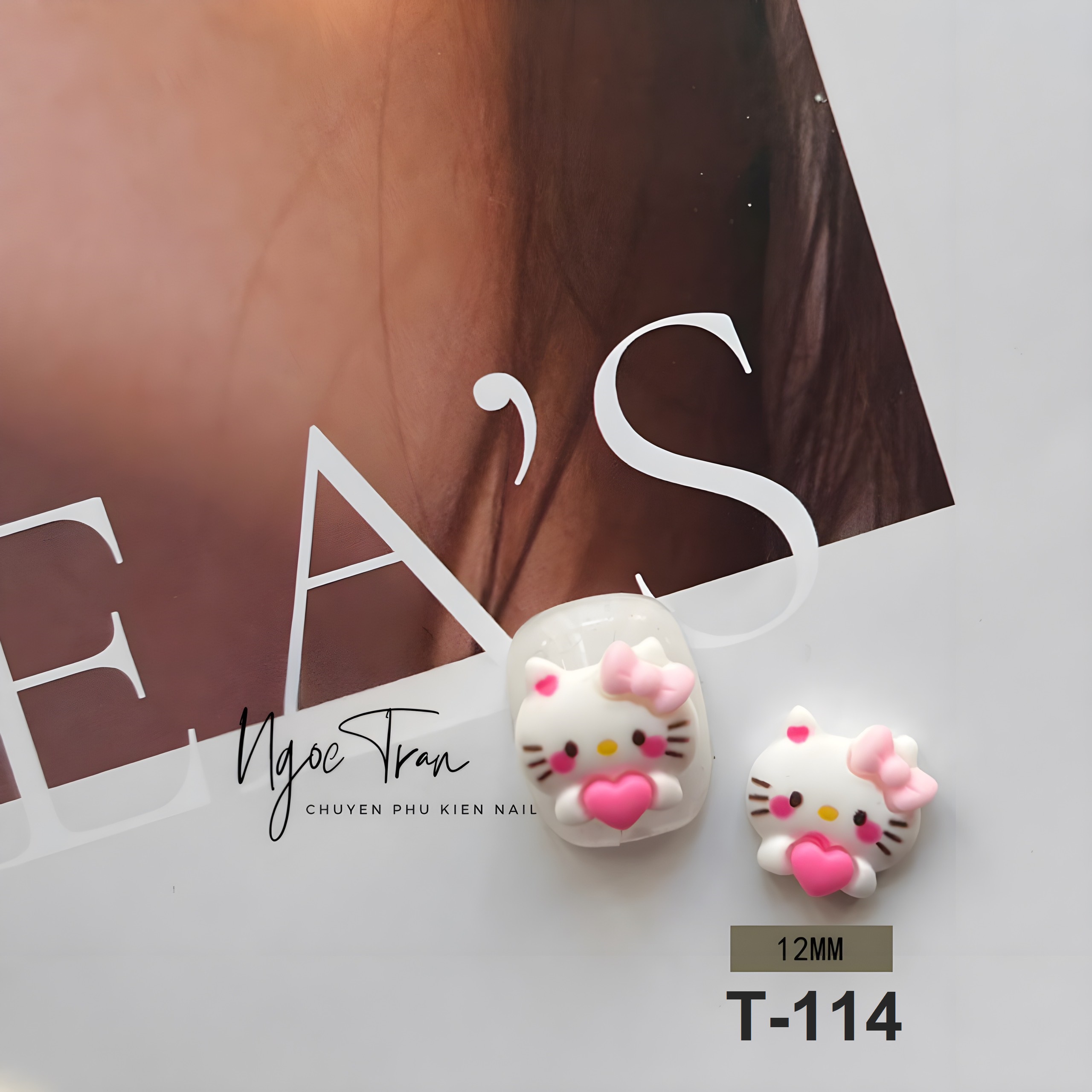 Charm hoạt hình hello kitty | trang trí móng tay