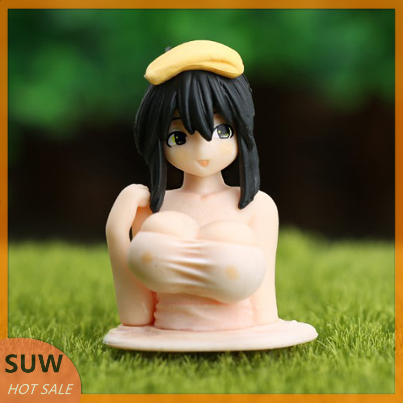 🛵SUW 5cm Anime Car Desktop Decoration Doll Chest Shaking Kanako Action Figure Gifts