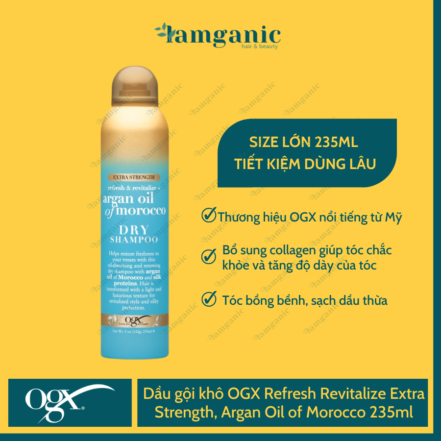 Dầu Gội Khô OGX Refresh Revitalize Extra Strength, Argan Oil of Morocco 80ml bổ sung collagen cho tóc khỏe bồng bềnh – OGX , SKU-1805926488_VNAMZ-8122873737 – lazada.vn 🛒Top1Shop🛒 🇻🇳Top1Vietnam🇻🇳 🛍🛒 🇻🇳🇻🇳🇻🇳🛍🛒
