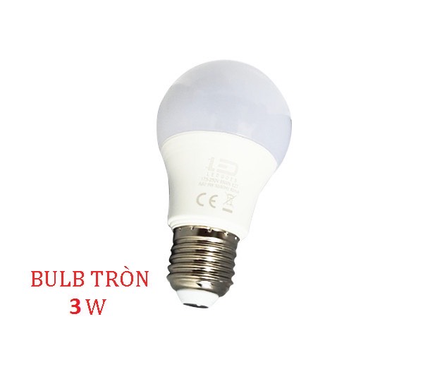 Bóng led Bulb 3W trắng, vàng ấm. Chất liệu nhựa PC cao cấp chống va đập chịu nhiệt và truyền dẫn ánh sáng tốt,siêu sáng bền bỉ.