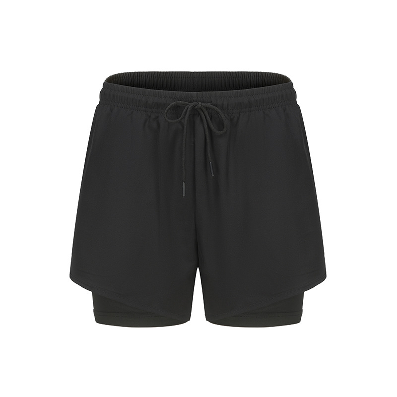 Lizard Sports shorts men's running marathon track and field professional three -pointer speed dry inner lining double -layer training fitness pants