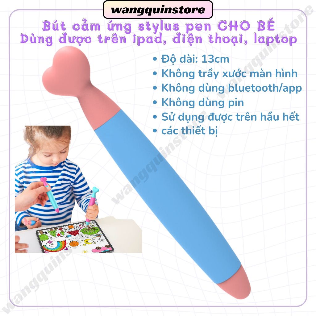 Bút cảm ứng stylus pen dành cho bé iu của bạn Viết cảm ứng cho đt máy tính bảng Bút Stylus cảm ứng cho ipad
