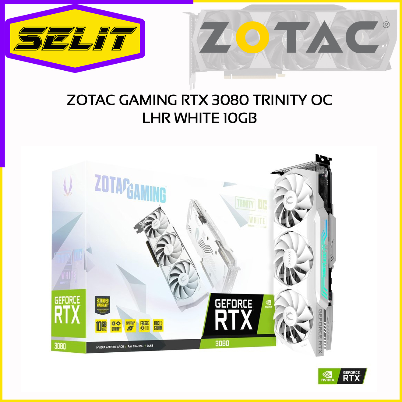 ZOTAC RTX 3080 TRINITY OC 10GB WHITE 【公式通販】
