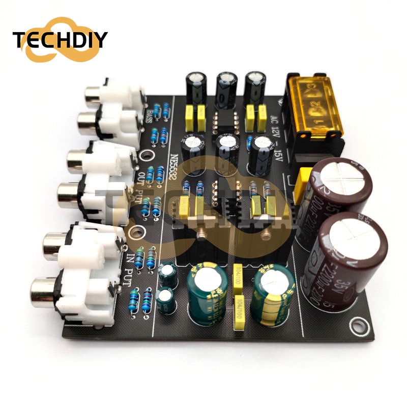 Electronic Active Crossover 2 Way NE5532 Pre-Stage Linkwitz Riley Filter Frequency Divider