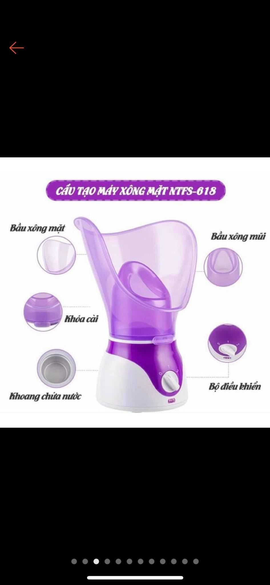 Máy xông hơi mặt ntfx 618. Làm đẹp da