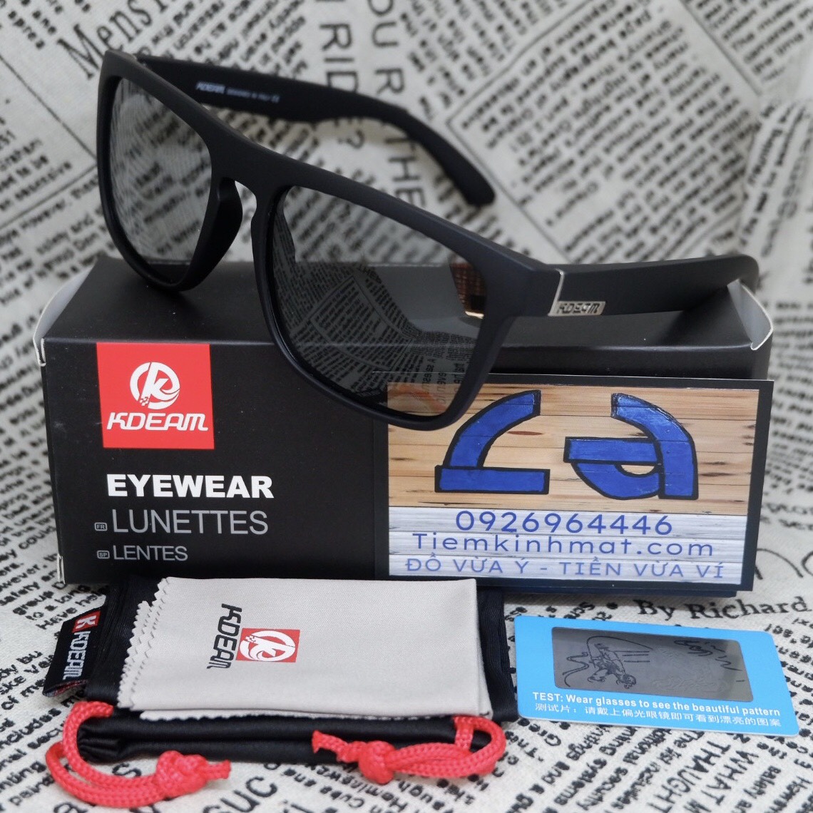 [Đổi Màu] [Polarized] Kính mát phân cực Kdeam