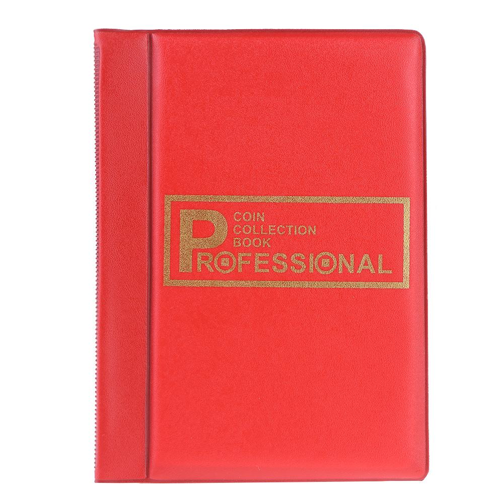 120 Pockets 10 Pages Numismatic Album Coin Memorial Book Mini Commemorative Coin Storage Album Book Coin Holders Collector