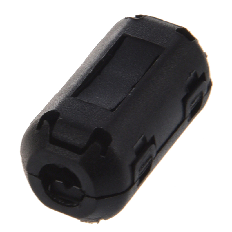 6 Pcs Clip On EMI RFI Noise Ferrite Core Filter for 5mm Cable