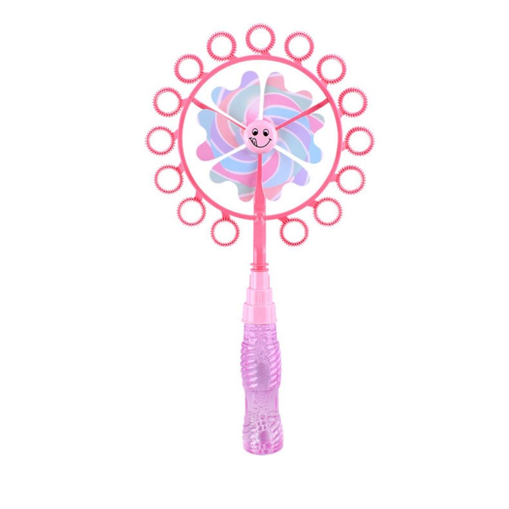 PETIBABE Manual Windmill Bubble Machine Handheld Girls Boys Bubble Blowing Wand Outdoor Toys Soap Bubble Rotating Windmill Toy Children's Gifts