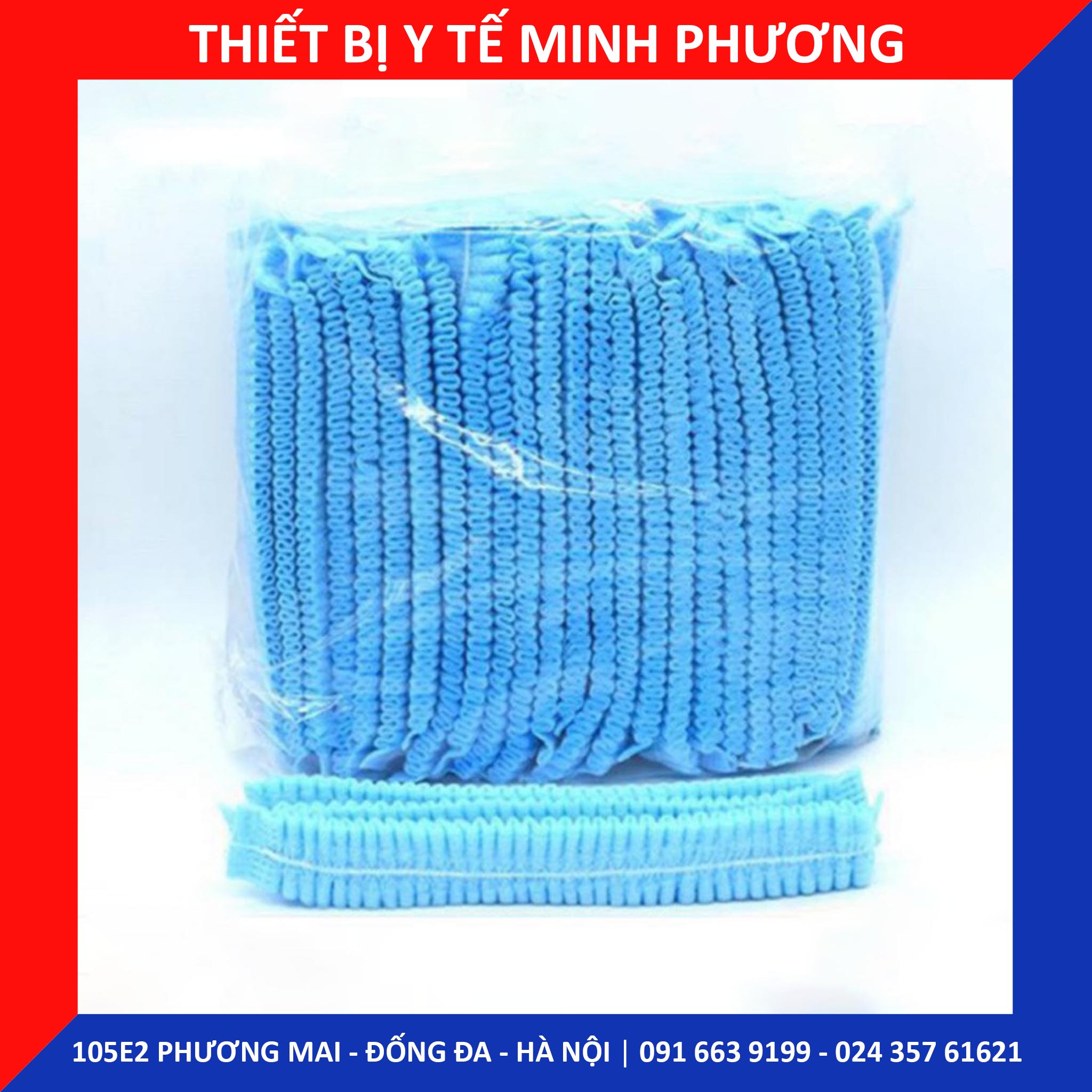 [Bán lẻ 10 chiếc] Mũ trùm đầu y tế