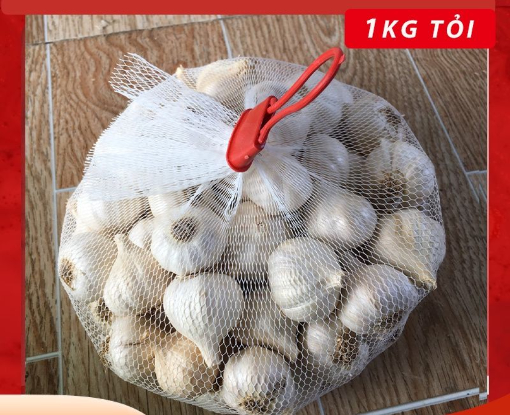 Combo tỏi củ to  (500g) + hành tím (500g) - loại ngon