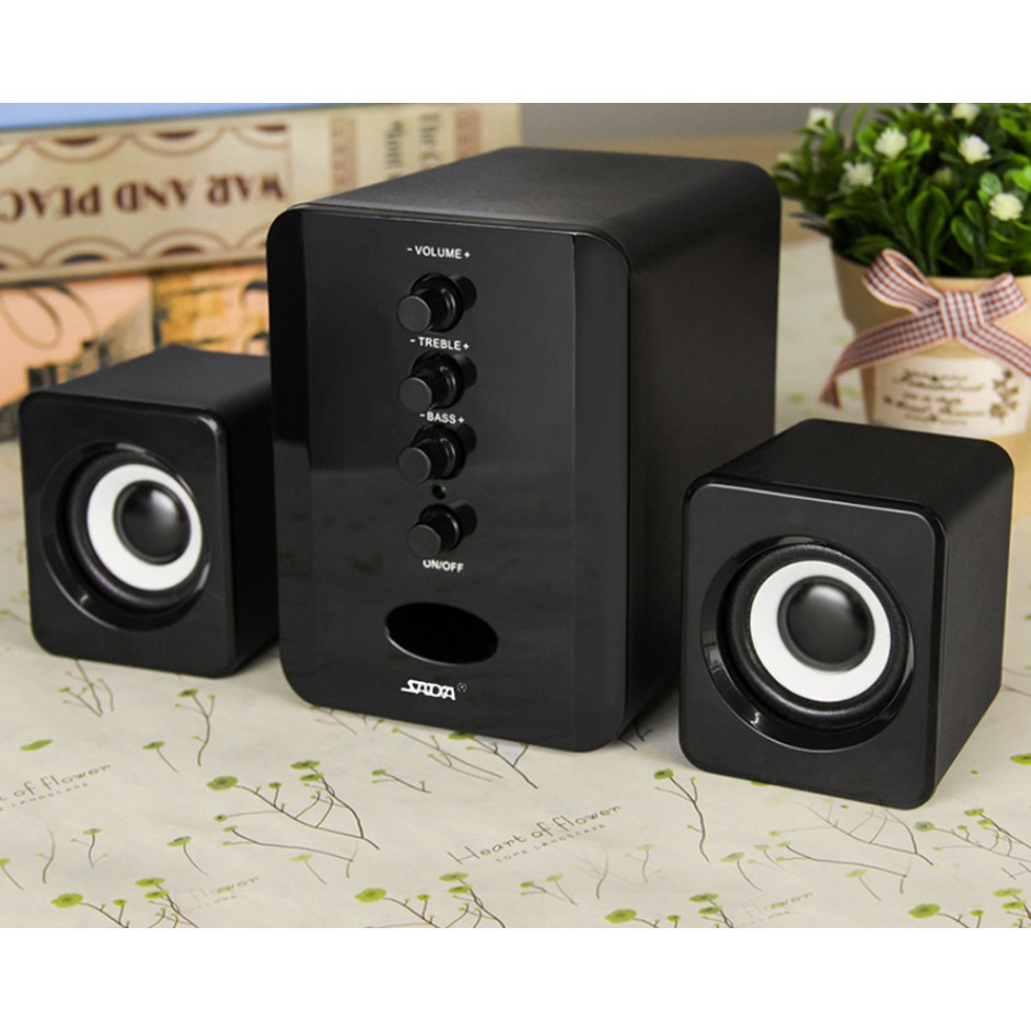 [HÀNG CHÍNH HÃNG] Loa Vi Tính Công Suất Lớn, Dàn Loa Vi Tính Sada D202 Thiết Kế Nhỏ Gọn, Nghe Cực Chất . Nhập Khẩu Và Phân Phối bởi Shop Now 4.0.