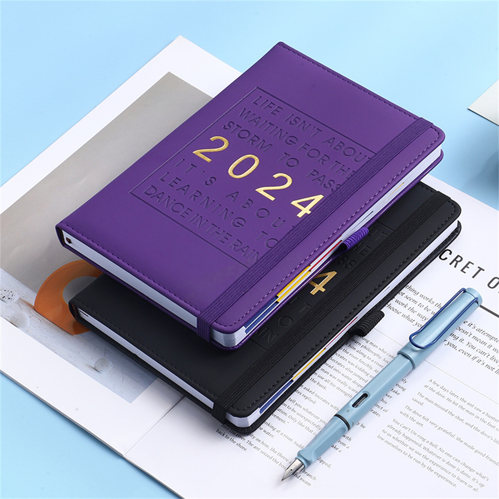 2024 Notebook 365 Days Schedule Organizer 2024 Notebook Diary Journal Planner 365 Days Schedule Organizer Portable Notepad Budget Book A5 Agenda Student Accessories Stationery