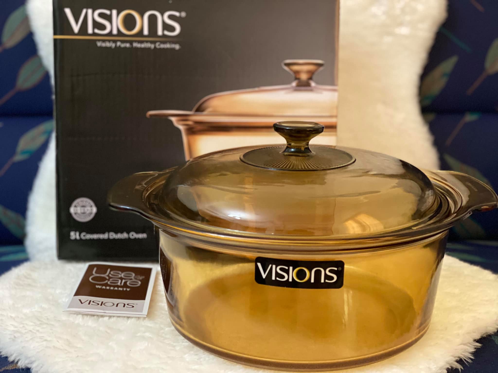 Visions 5L Glass Covered Dutch Oven Lazada PH