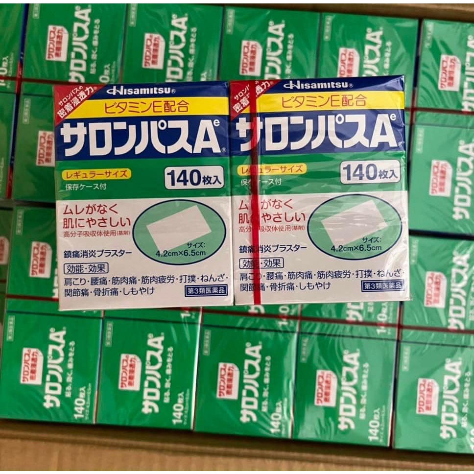 Miếng dán Salonpas Hisamitsu Nhật - Hộp 7 gói 140 miếng