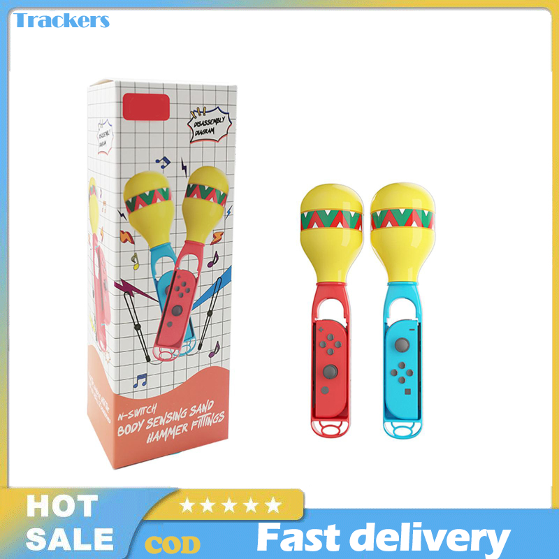 2pcs Game Sand Hammer Hand Grip Compatible For Switch Left Right Small Handle Controller Grips With Wrist Strap【Returnable within 15 days】