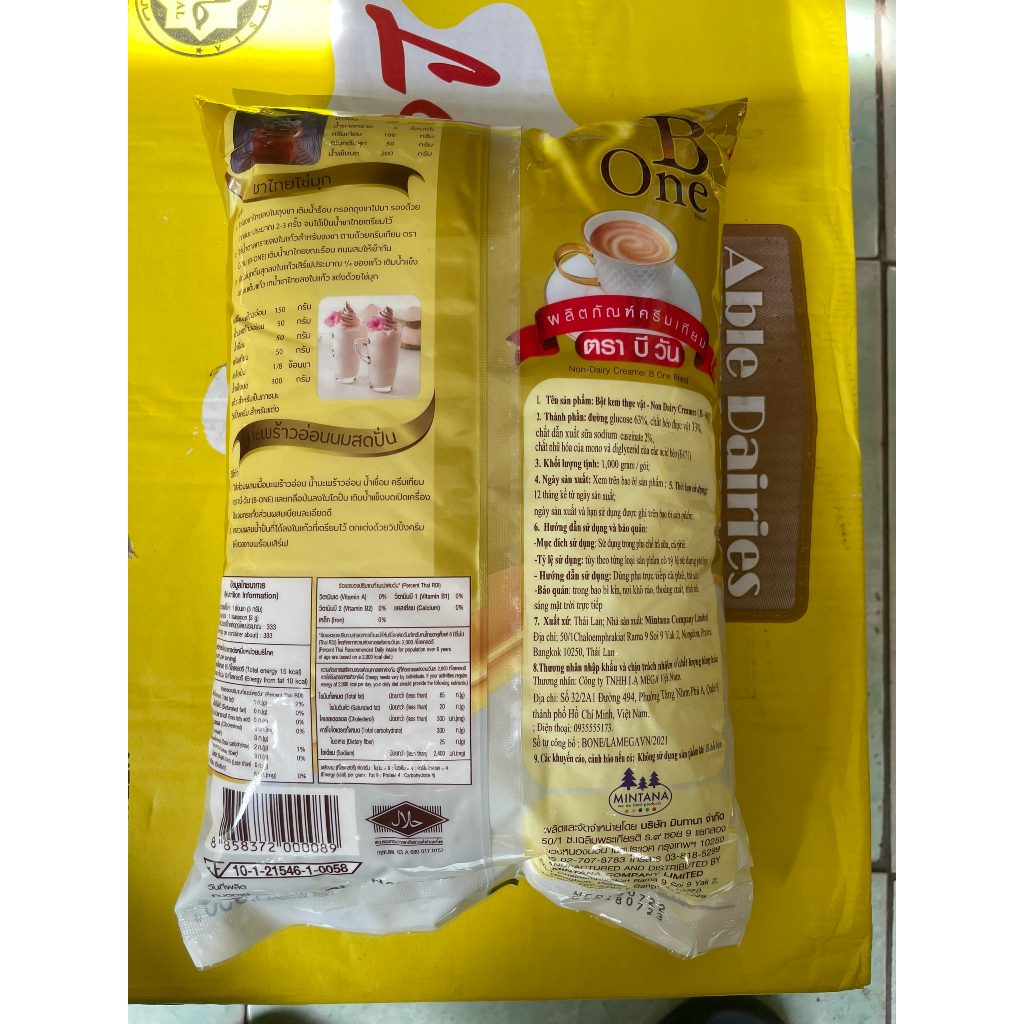 Bột Béo pha trà sữa B One Thái lan gói 1kg