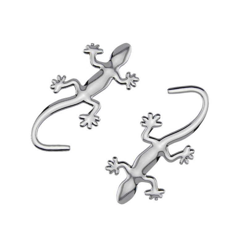 【Booming】 3D sticker gecko lizard car sticker motorcycle decal waterproof reflective car styling car
