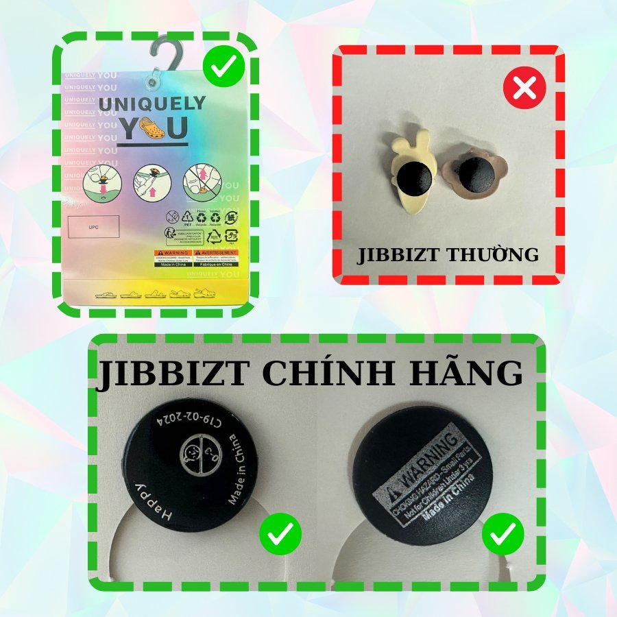 SET Jibbitz NHỰA dép CROCS Hello KT - SET04
