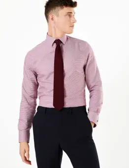 m&s slim fit shirts