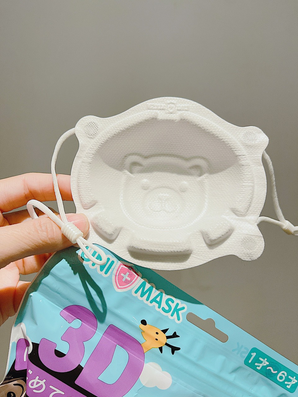 COMBO 2 SÉT 6C KT GẤU TRẮNG UNI MASK CAO CẤP CHO BÉ (0-3T)
