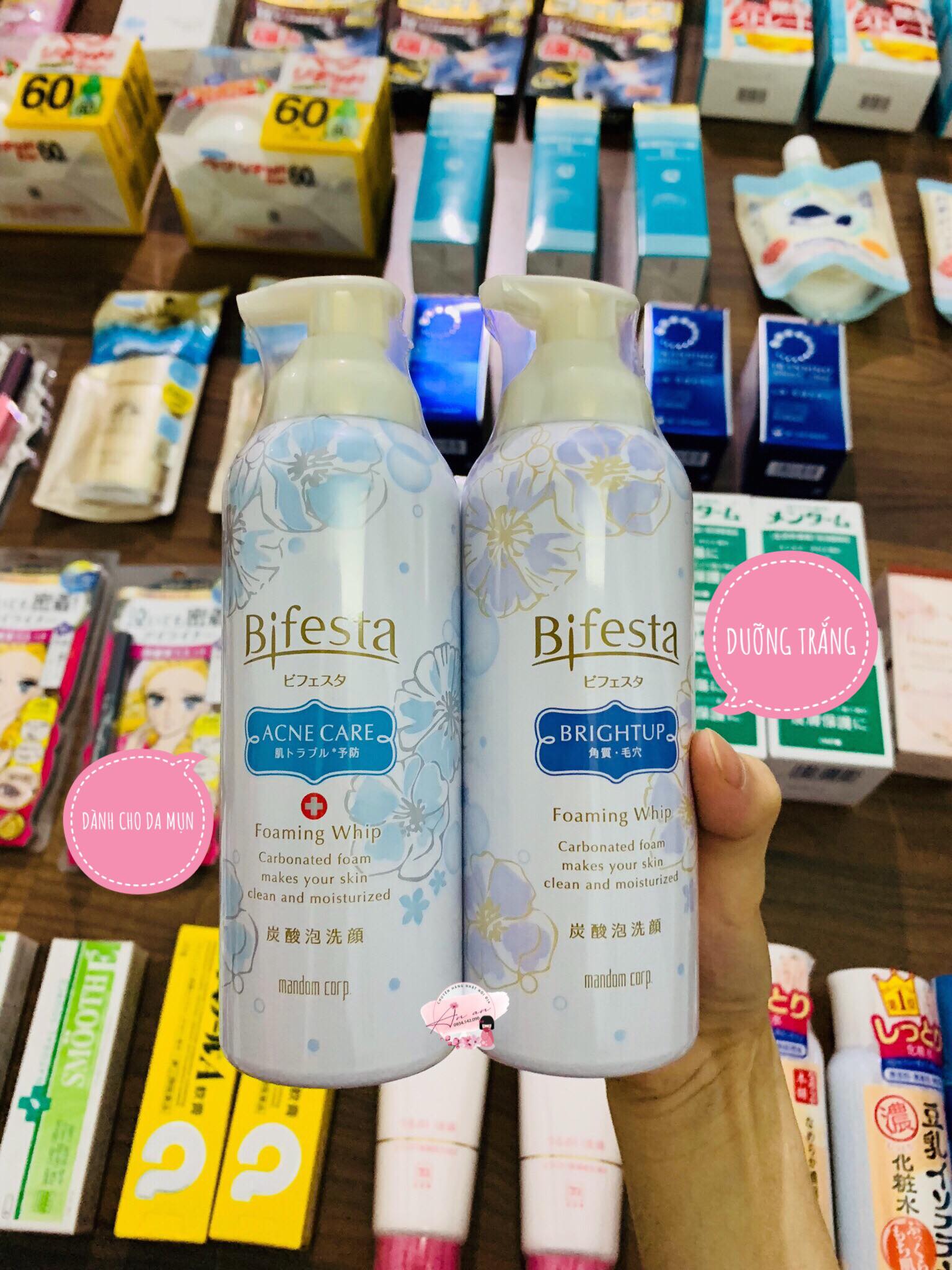 [HCM]Sữa rửa mặt Bifesta Foaming whip Nhật bản (Acne Care)