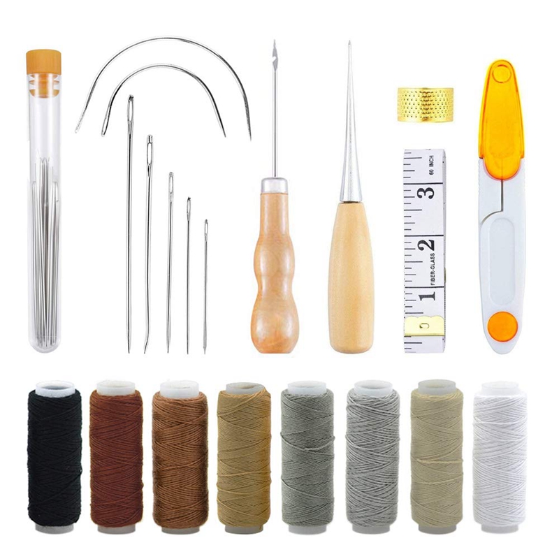 10 Packs Hand Kit Repair Upholstery Sewing Needles Carpet Leather Canvas Tool